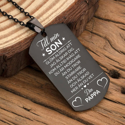 Hänge från far till son - "Jag tror på dig"