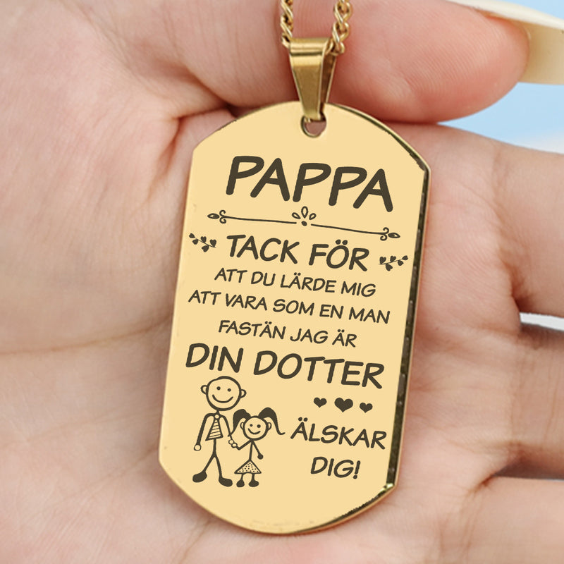 Hänge från dotter till far - Bästa vänner för alltid