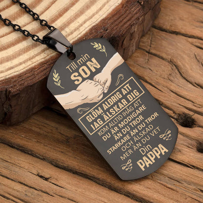 Hänge från far till son - "Du är min styrka"