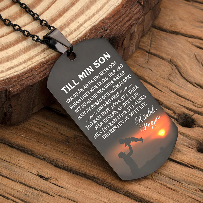 Hänge från far till son - "Låt oss träffa en ny dag tillsammans"