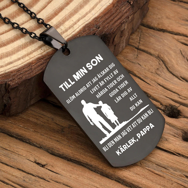 Hänge från far till son - "Föräldrastöd"