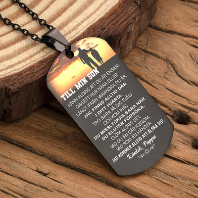 Hänge från far till son - "Glad stund med pappa"