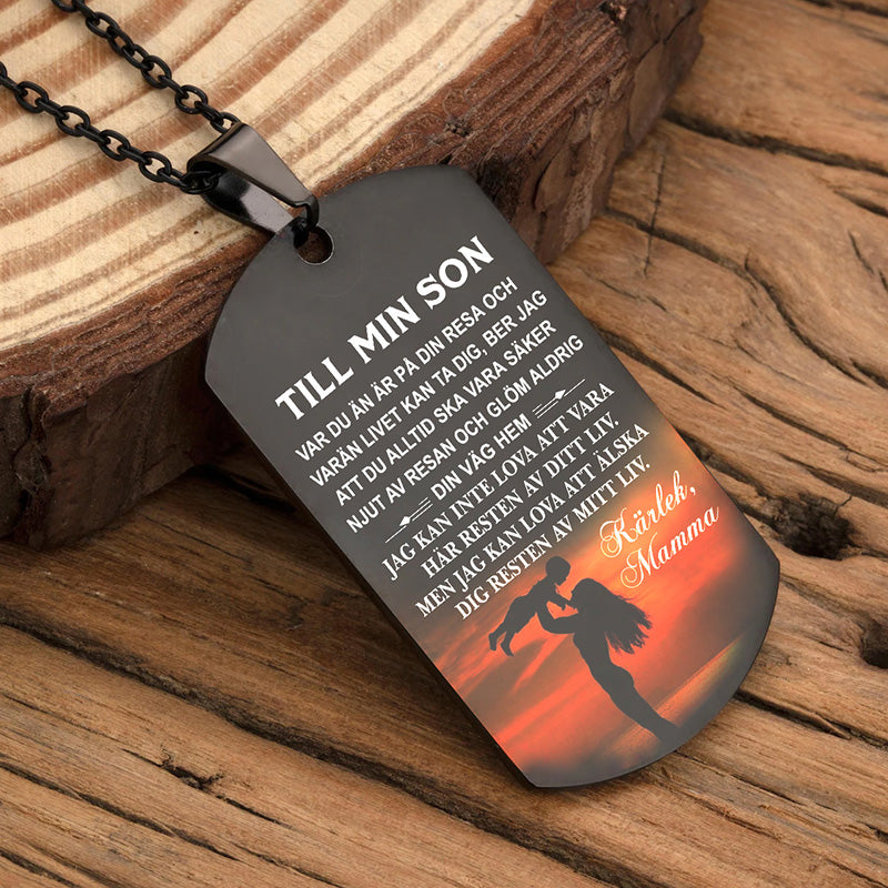 Hänge från mor till son - "Låt oss träffa en ny dag tillsammans"