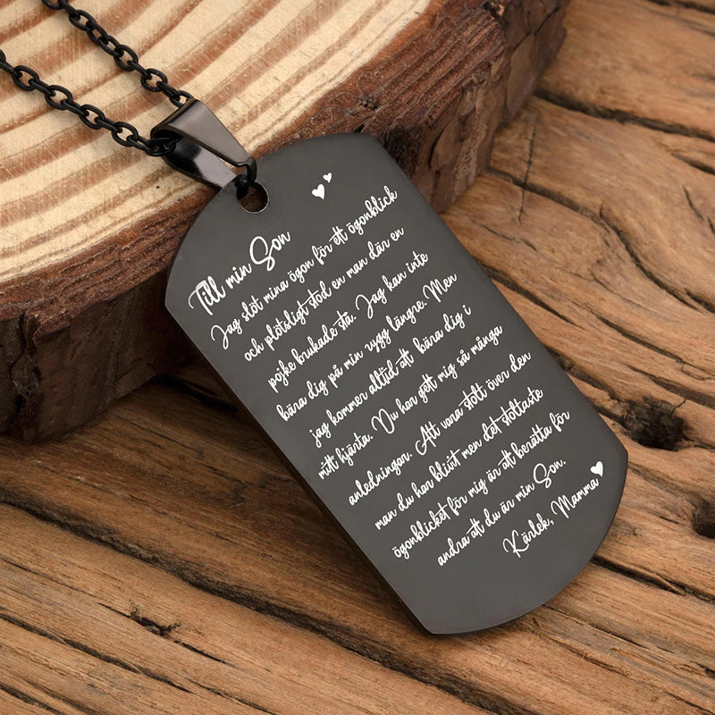 Hänge från mor till son - "Ord från hjärtat"