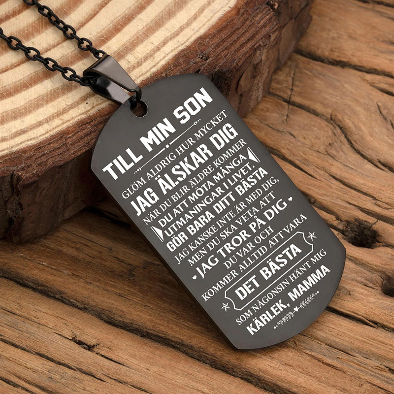 Hänge från mor till son - "Två bästa vänner"