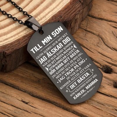 Hänge från mor till son - "Två bästa vänner"