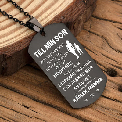Hänge från mor till son - "Du finns alltid i min själ"