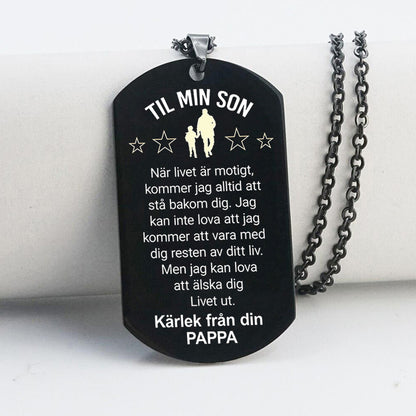 Hänge från far till son - "Jag är stolt över dig"