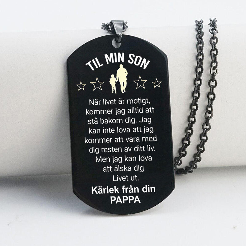 Hänge från far till son - "Jag är stolt över dig"