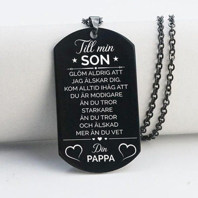 Hänge från far till son - "Jag tror på dig"