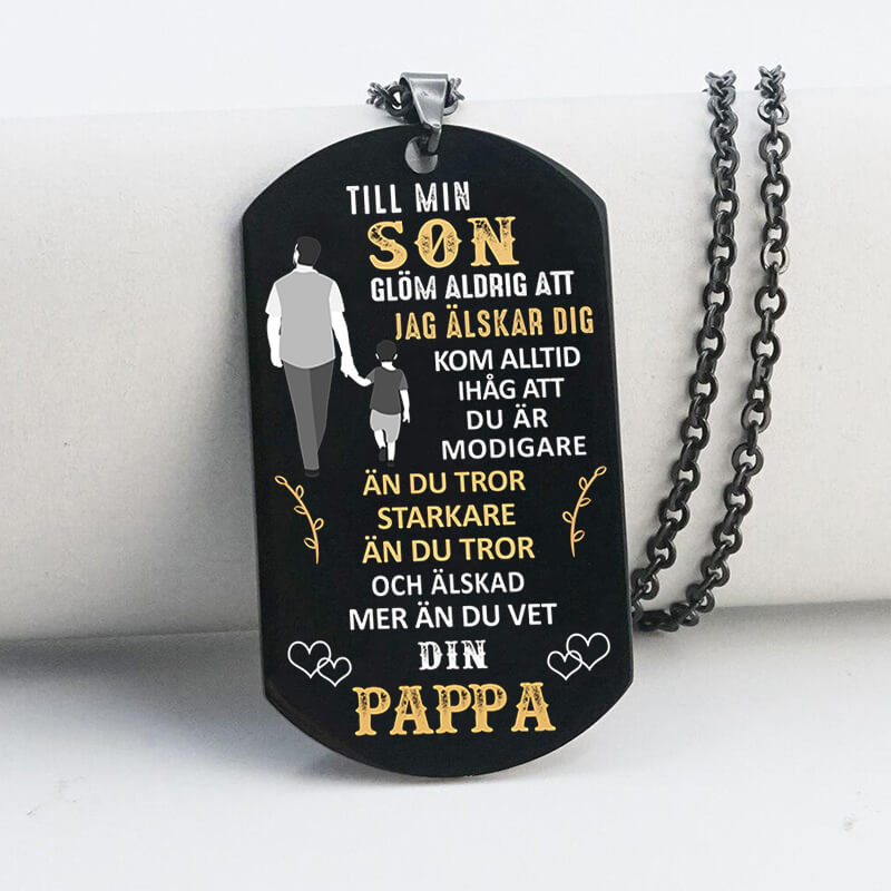 Hänge från far till son - "Du är min värld"