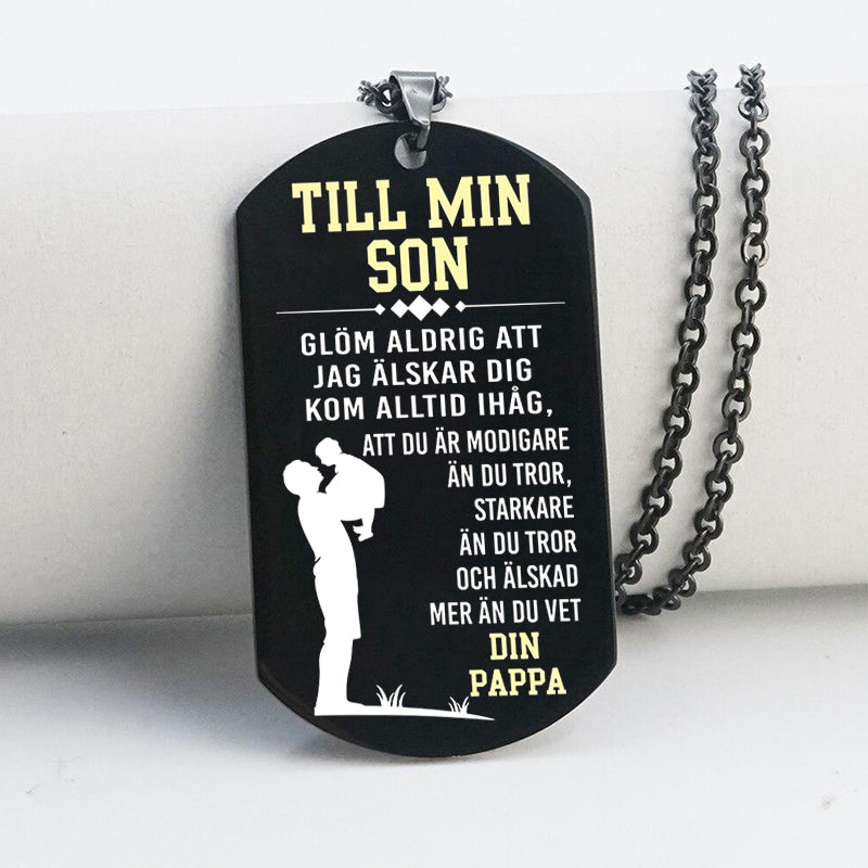 Hänge från far till son - "Jag kommer alltid att vara där"