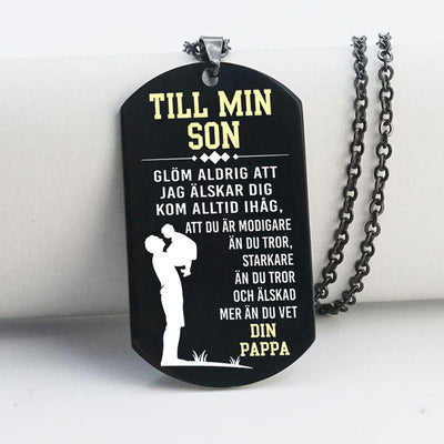 Hänge från far till son - "Jag kommer alltid att vara där"