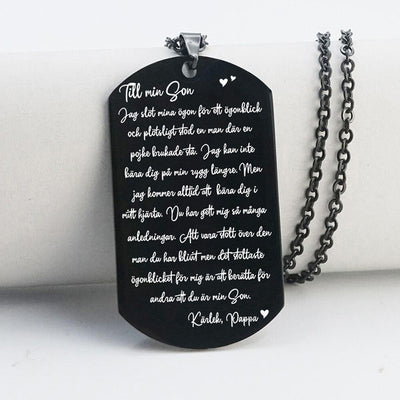 Hänge från far till son - "Ord från hjärtat"