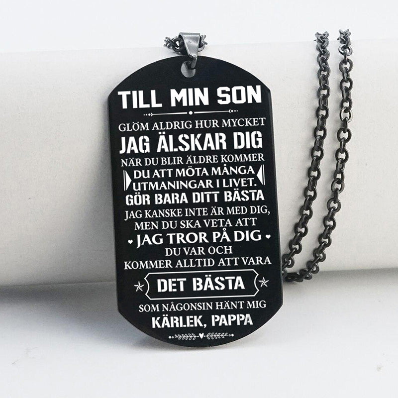 Hänge från far till son - "Två bästa vänner"