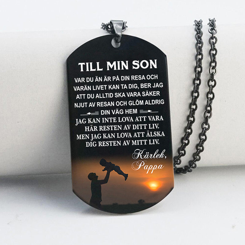 Hänge från far till son - "Låt oss träffa en ny dag tillsammans"