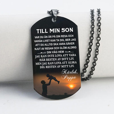 Hänge från far till son - "Låt oss träffa en ny dag tillsammans"