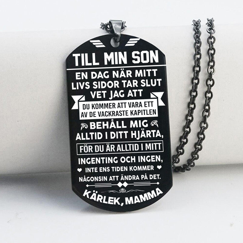 Hänge från mor till son - "Föräldrarnas stolthet"