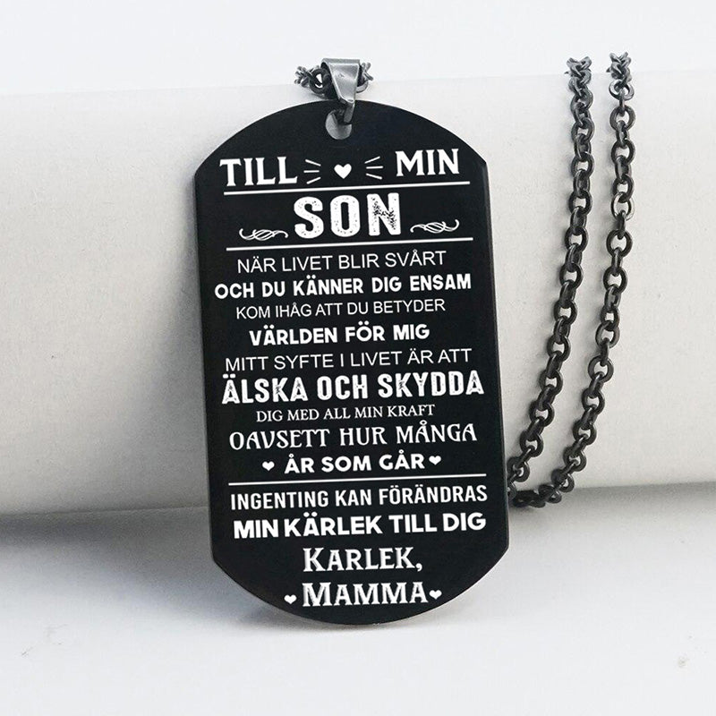 Hänge från mor till son - "Kärlek i mammas hjärta"