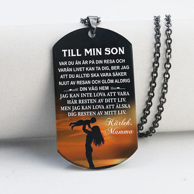 Hänge från mor till son - "Låt oss träffa en ny dag tillsammans"