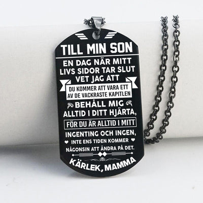 Hänge från mor till son - "Föräldrarnas stolthet"