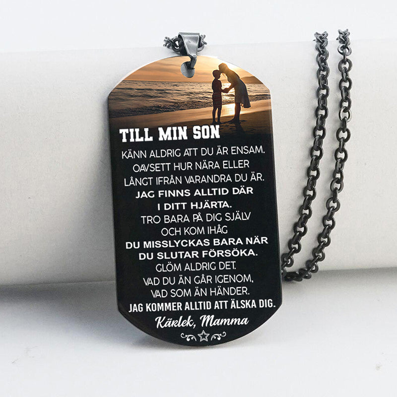 Hänge från mor till son - "Lyckligt ögonblick med mamma"