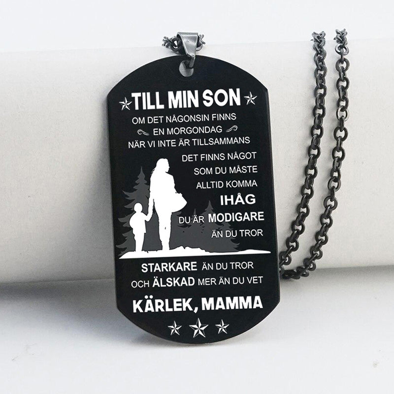 Hänge från mor till son - "Äventyrets anda"