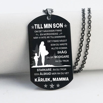 Hänge från mor till son - "Äventyrets anda"