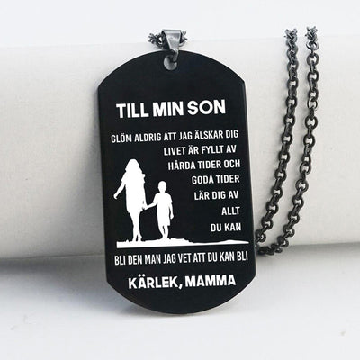 Hänge från mor till son - "Föräldrastöd"