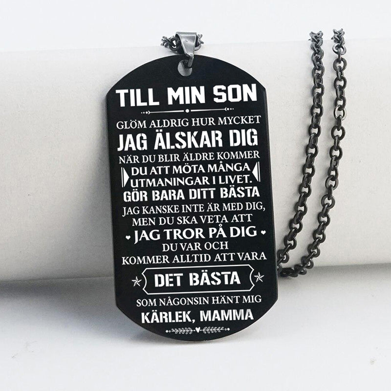 Hänge från mor till son - "Två bästa vänner"