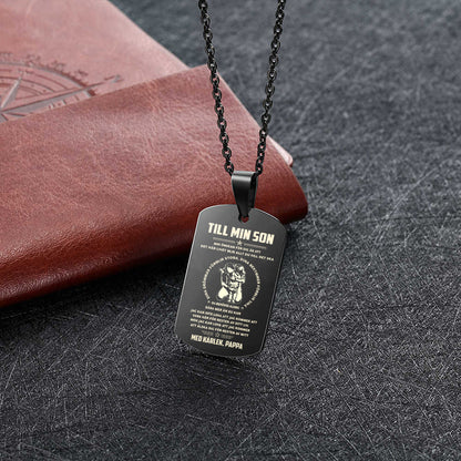 Hänge från far till son - "För min bästa son"