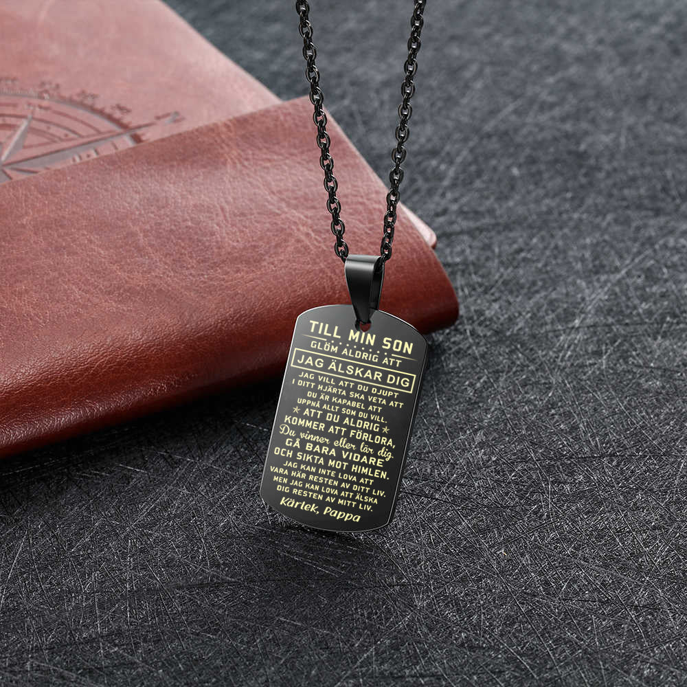 Hänge från far till son - "Bästa vänner för alltid"