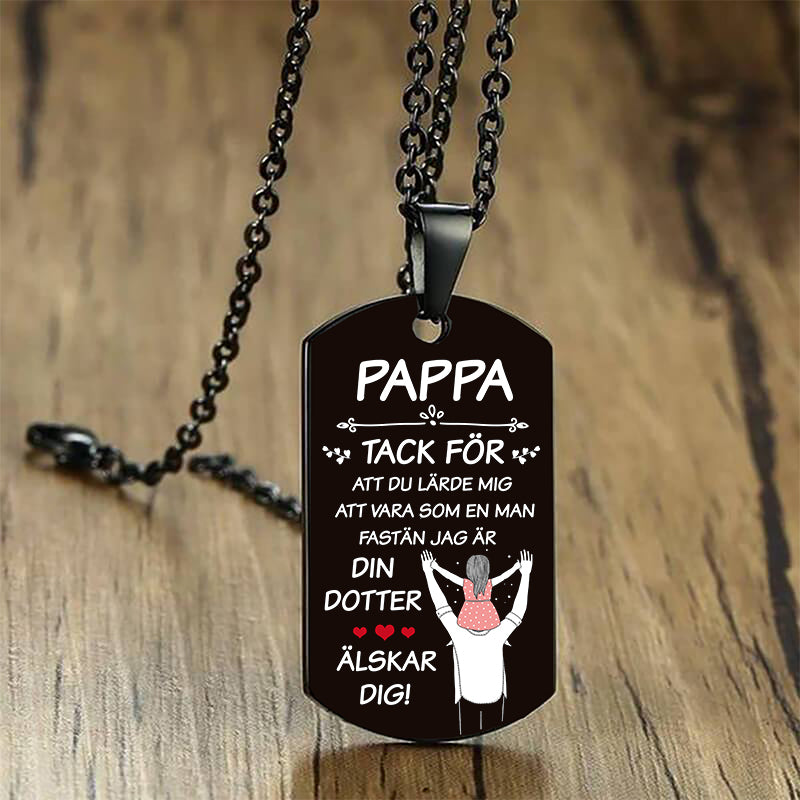 Hänge från dotter till far - För bästa pappa