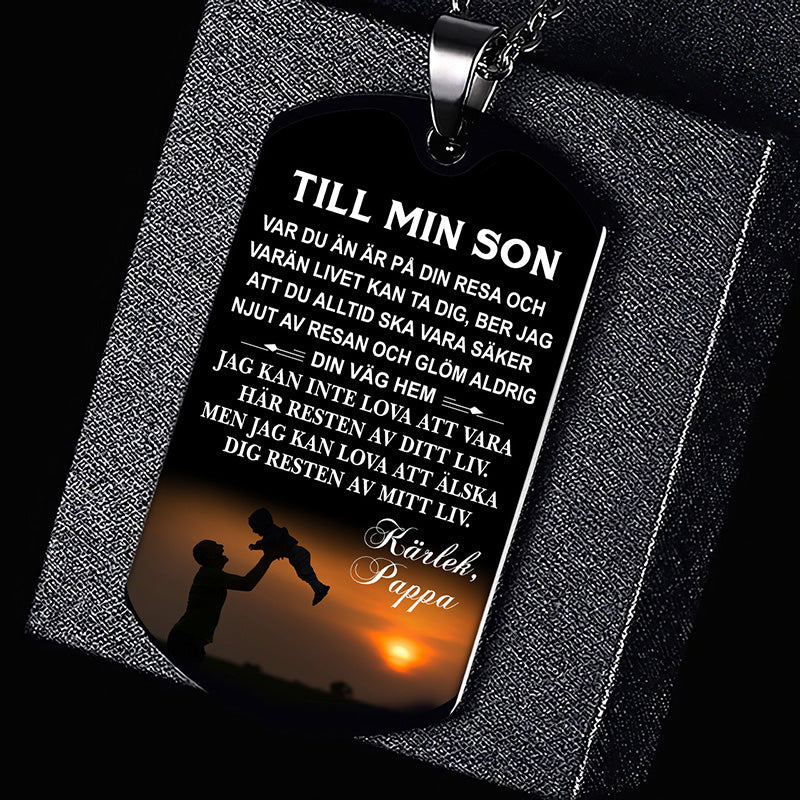 Hänge från far till son - "Låt oss träffa en ny dag tillsammans"