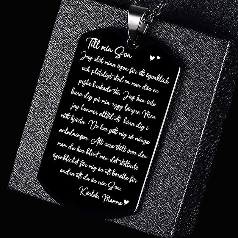 Hänge från mor till son - "Ord från hjärtat"