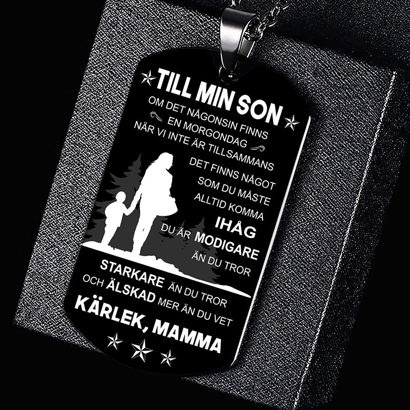 Hänge från mor till son - "Äventyrets anda"