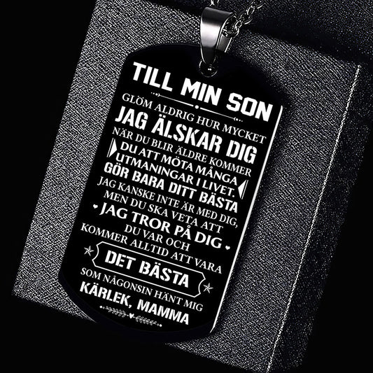 Hänge från mor till son - "Två bästa vänner"