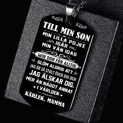 Hänge från mor till son - "Jag är din trogna vän"