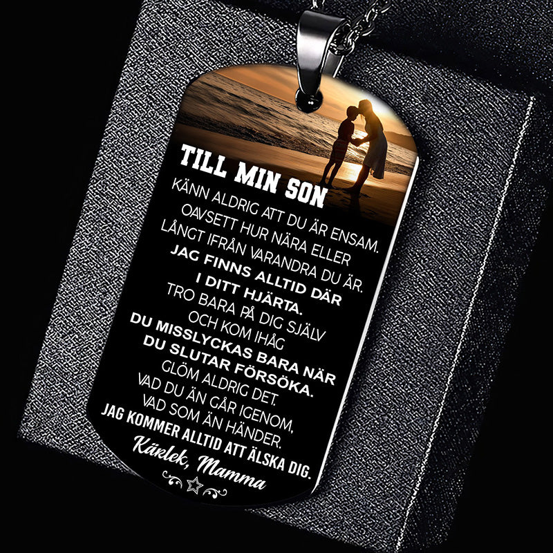 Hänge från mor till son - "Lyckligt ögonblick med mamma"
