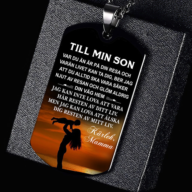 Hänge från mor till son - "Låt oss träffa en ny dag tillsammans"