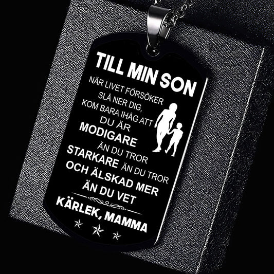 Hänge från mor till son - "Du finns alltid i min själ"