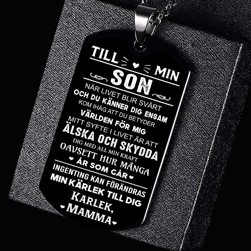 Hänge från mor till son - "Kärlek i mammas hjärta"