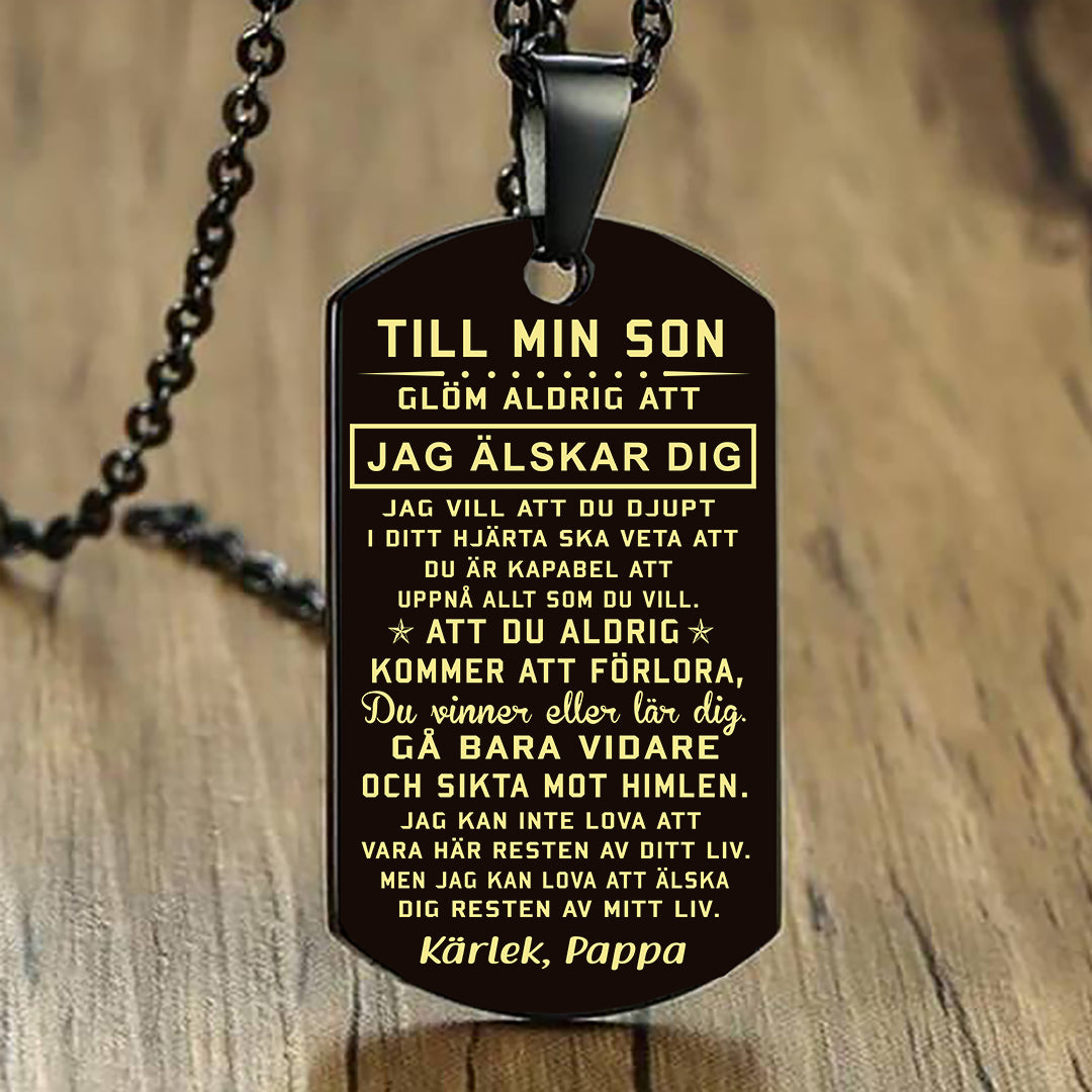 Hänge från far till son - "Bästa vänner för alltid"