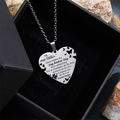 Hjärthänge graverat från far till dotter - Min söta tjej