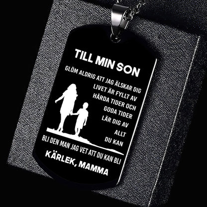 Hänge från mor till son - "Föräldrastöd"
