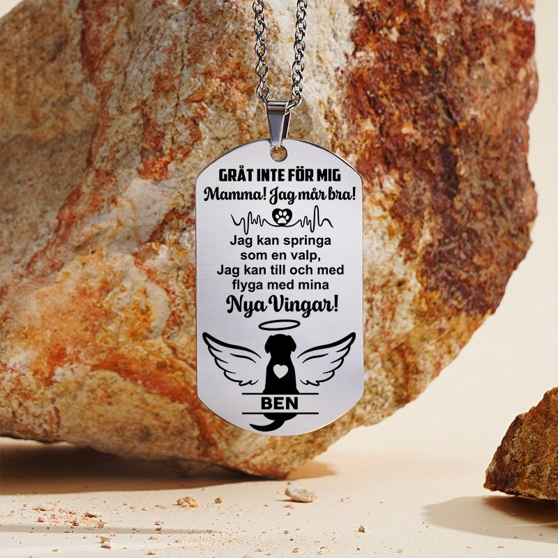 Kundanpassad minnes-identitesbricka - Bra minnen