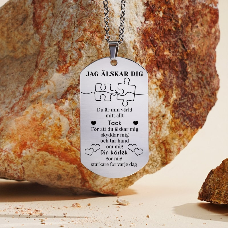 Vi kompletterar varandra - Hänge för en älskad