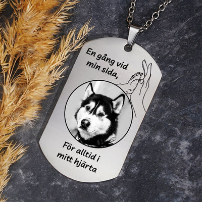 Kundanpassad minnes-identitesbricka - Evig kärlek