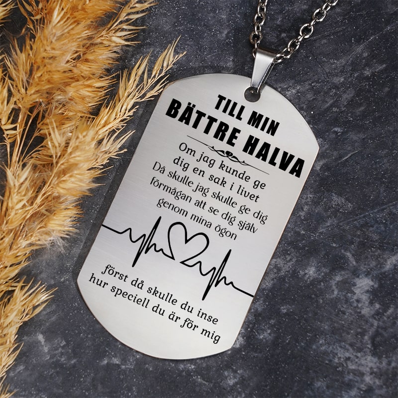 När du är i närheten slår mitt hjärta snabbare - Hänge för en älskad