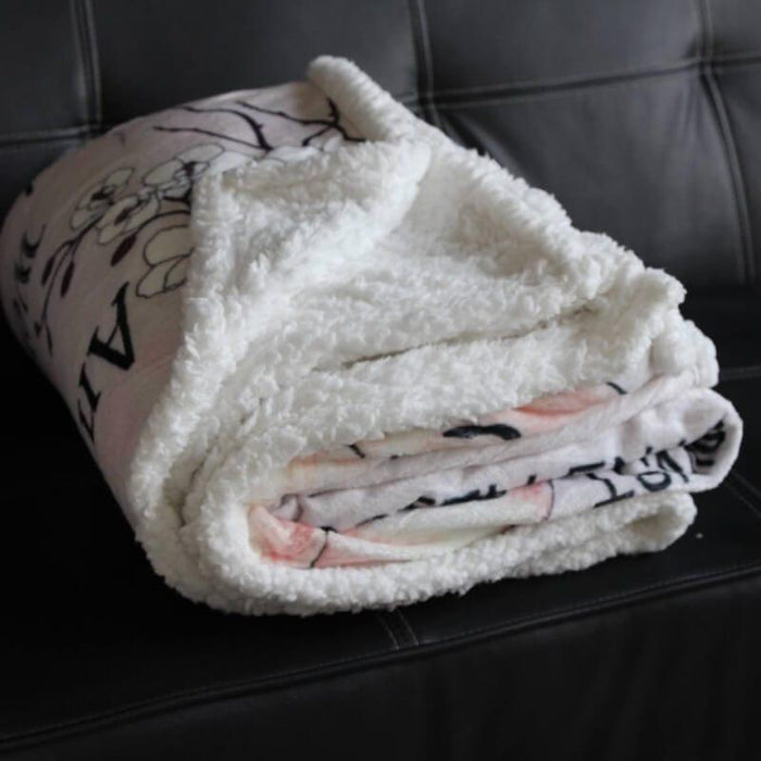 Blanket from mom to daughter with heartfelt wishes - Galaxate